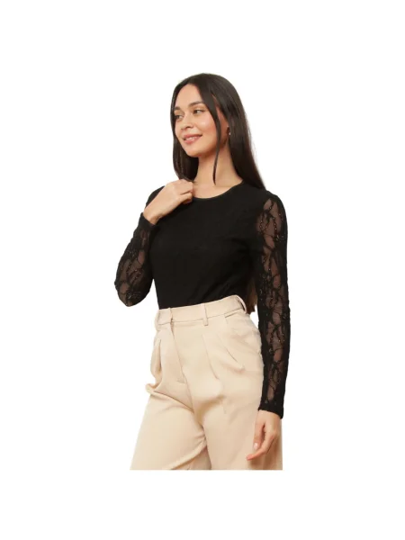 Top La Modeuse negru