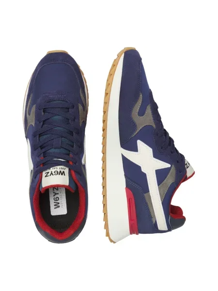 Sneakersy W6yz zamszowe niebieskie