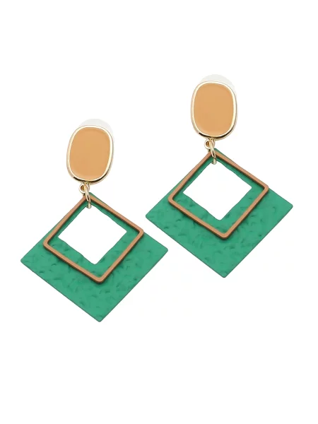 SOHI Uhani Annalee zlata zelena