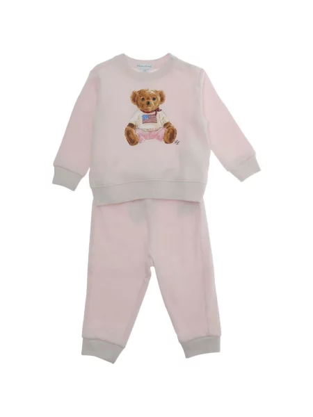 Koszulka polo dziecięca Polo Ralph Lauren różowa