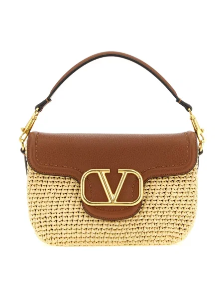 Torebka Valentino Garavani skórzana brązowa