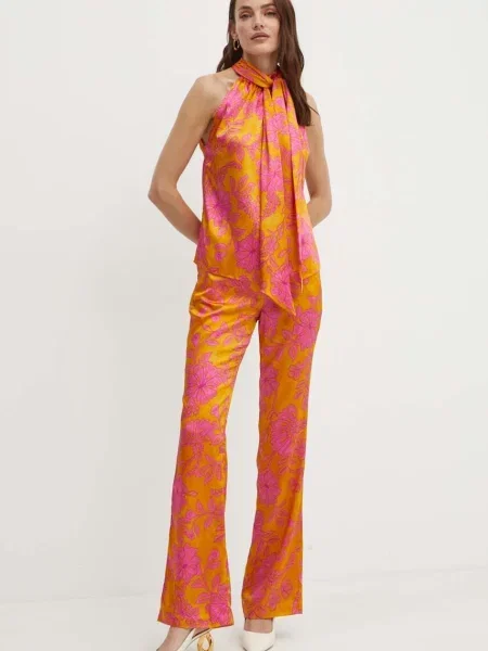 Блузка Morgan OBLA.F візерунок OBLA.F помаранчевий