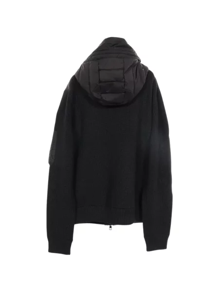 Geacă cu puf Moncler cu glugă negru