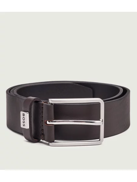 BOSS BLACK Curea de piele maro