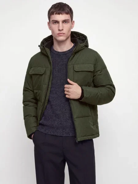 JACK & JONES Χειμερινό μπουφάν JJWILLIAM λαδί