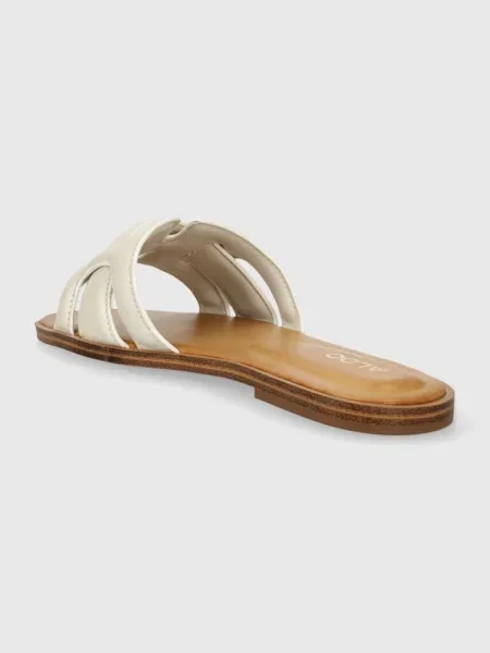 Papuci Aldo din piele alb