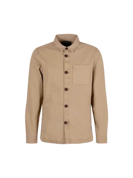 Kurtka koszulowa o kroju regular fit z czystej bawełny Barbour beżowa