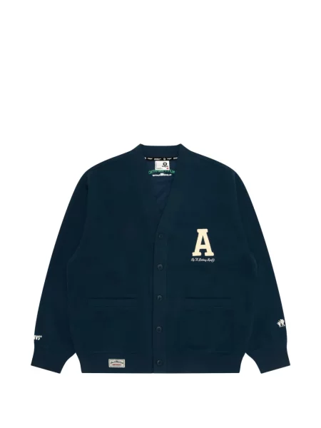 Cardigan Aape By A Bathing Ape cu decolteu în V albastru