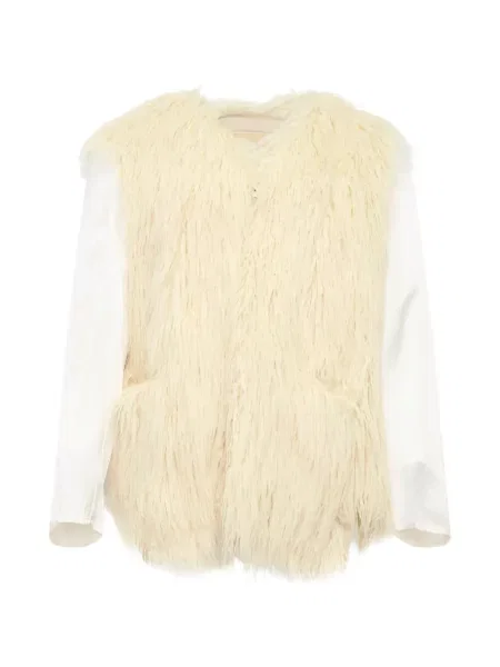 Geacă Comme Des Garcons Homme Plus cu blană