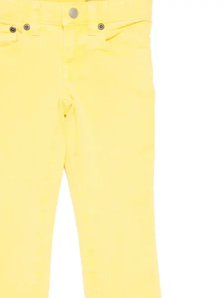 Jeansy straight leg dziecięce Polo Ralph Lauren żółte