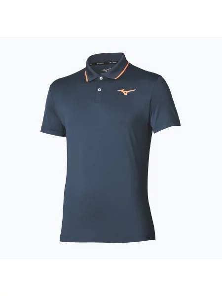 Tricou de tenis pentru bărbați Mizuno Tennis Short Sleeve Polo insigna blue albastru
