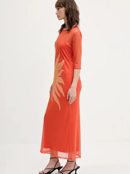 Сукня Never Fully Dressed maxi пряма помаранчевий