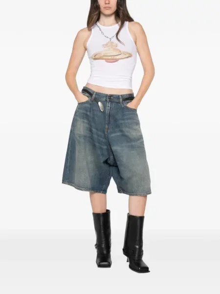 Vestă Vivienne Westwood cu imagine albastru