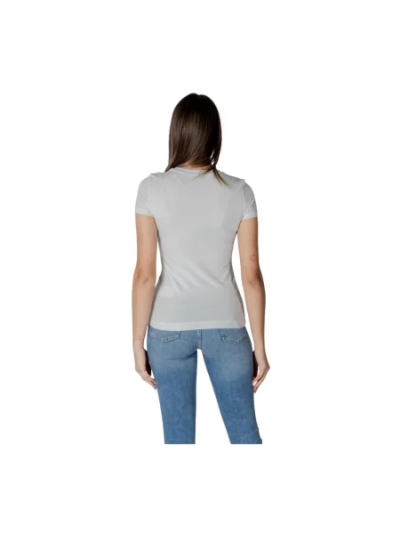 Guess Koszulki Kobieta L T-shirt z logo z bawełny niebieski