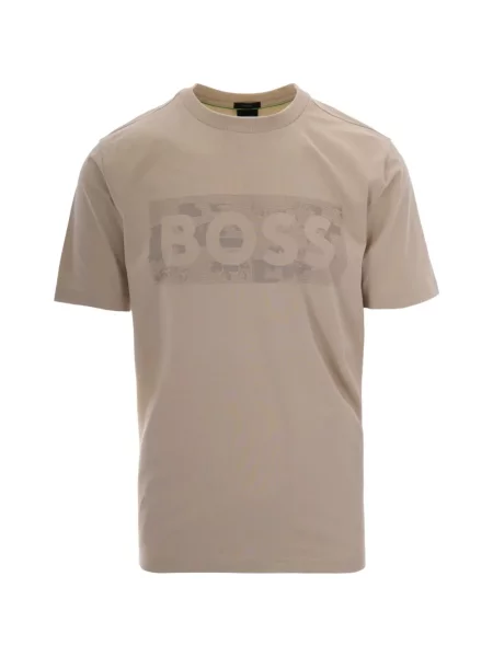 Kerek nyakú póló Boss nyomtatás