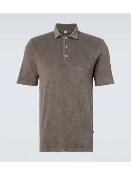Polo Fedeli din material terry maro