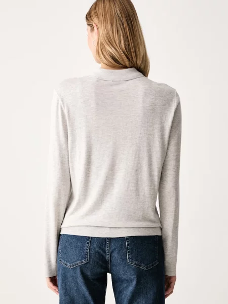 Gant longsleeve z modalem szara