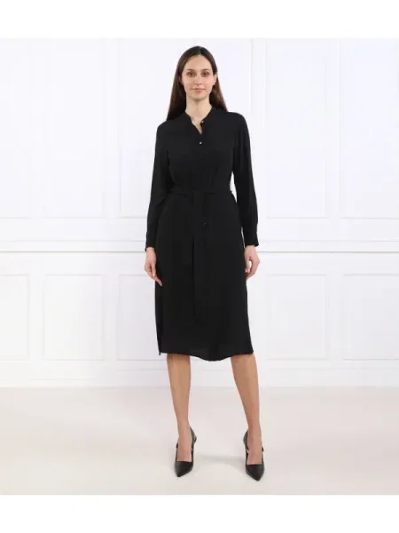 Marella Rochie Oporto cu adaos de mătase negru