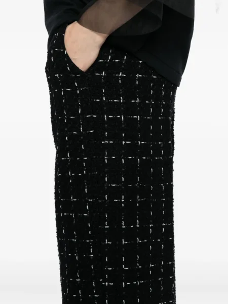 Pantaloni Karl Lagerfeld cu imagine negru