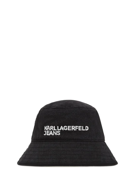 Karl Lagerfeld Jeans pălărie din denim negru