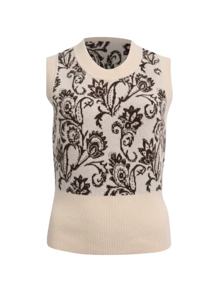 Vestă Sandro tricotate cu imagine cu model paisley