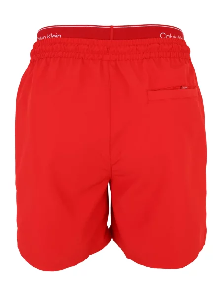 Calvin Klein Swimwear Plavecké šortky ESSENTIALS' červená