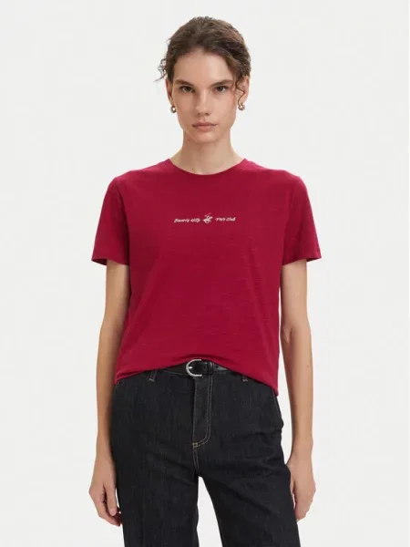 Beverly Hills Polo Club T-Shirt Μπορντό