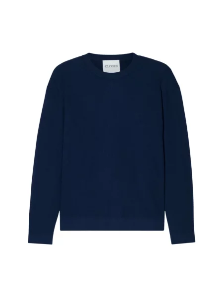 Dzianinowy sweter Closed niebieski