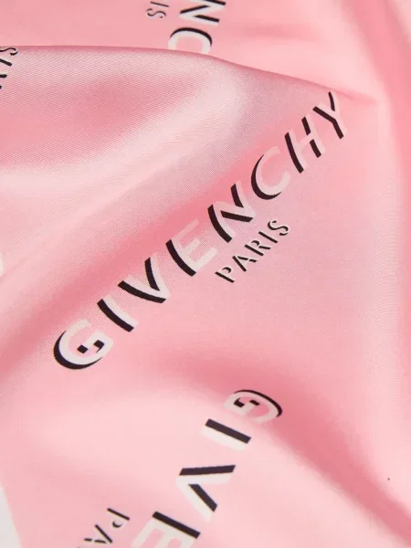 Fular Givenchy de mătase roz