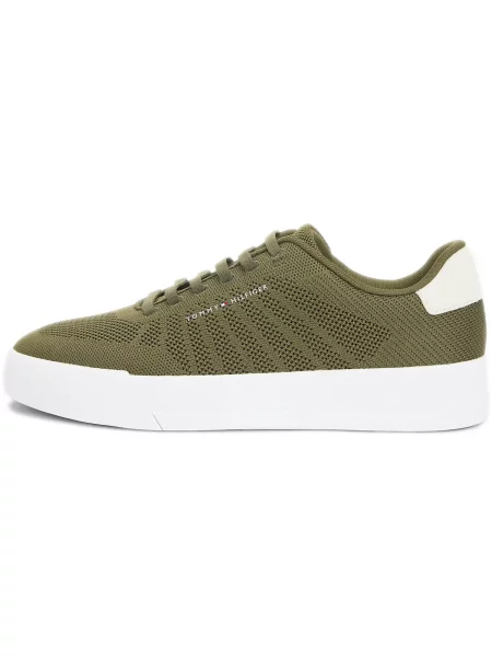 Tommy Hilfiger Sneakers Th Court Knit verde