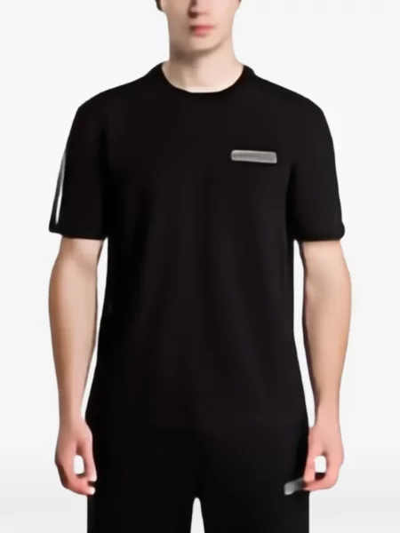 Tricou Ea7 Emporio Armani cu autograf negru