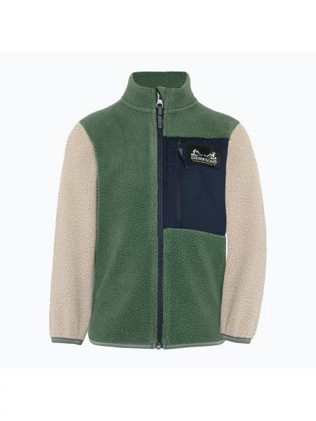 Gyerek polár pulóver Didriksons Anten 2 Fz beach beige. Méret: bézs
