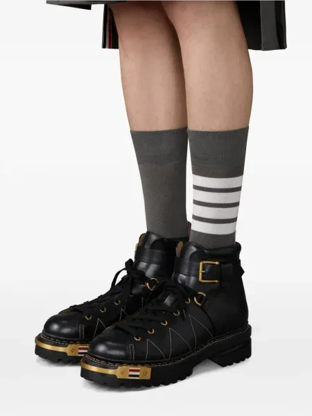 Botine Thom Browne din piele negru