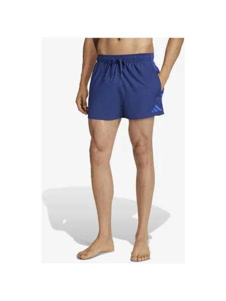 Kąpielówki adidas 3 paski granatowe S niebieski