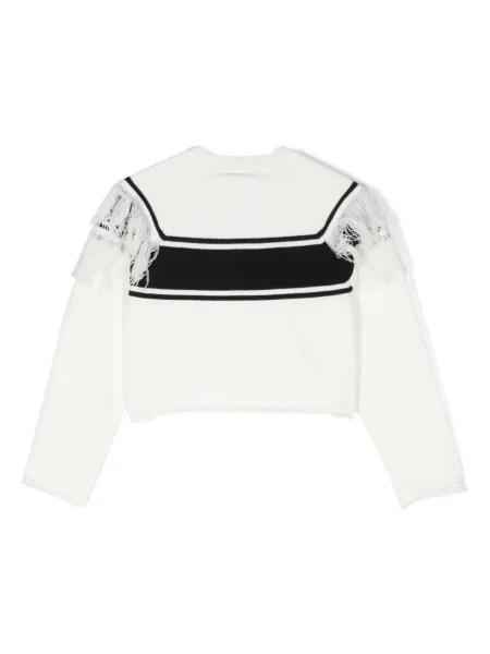Sweter dziecięcy Twinset biały