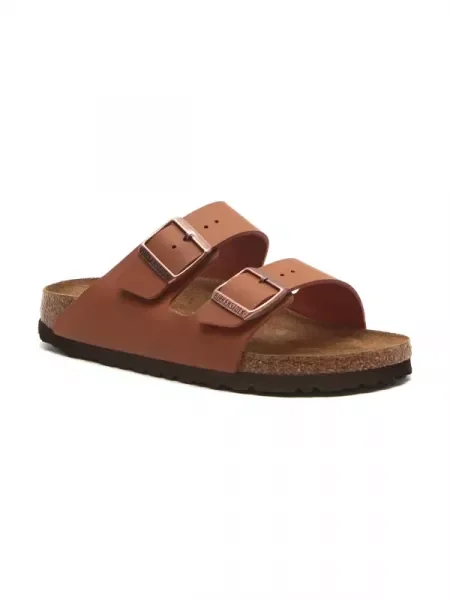 Birkenstock Șlapi Arizona cu adaos de piele maro