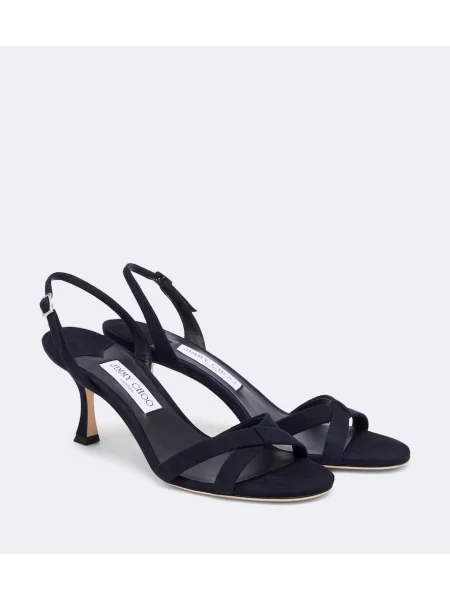 Sandale Jimmy Choo din piele de căprioară slingback albastru