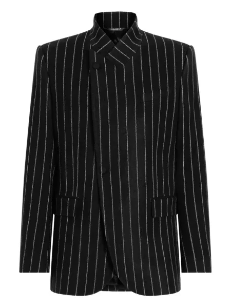 Geacă Dolce & Gabbana cu dungi negru