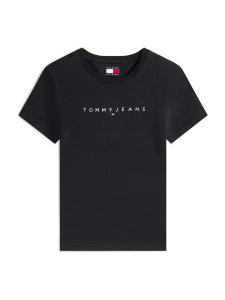Tommy Jeans Plus Tričko černá bílá