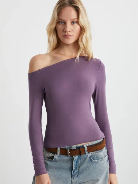 Grimelange Tričko tmavě fialová