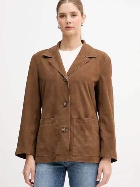 Sako od brušene kože Pedro del Hierro smeđa