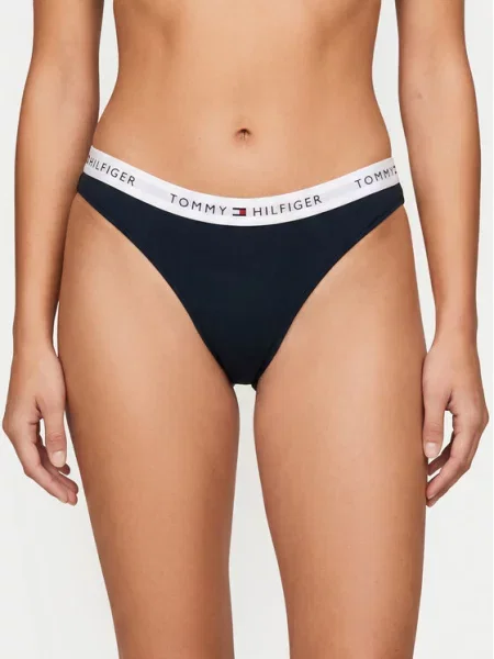 Tommy Hilfiger Underwear Tanga bleumarin alb
