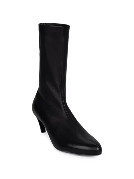 Botine Victoria Beckham din piele negru