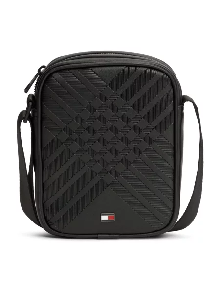 TOMMY HILFIGER Geantă de umăr negru