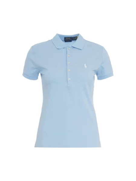 Polo Ralph Lauren Koszulki Kobieta S Koszulka polo z bawełny typu pika niebieski