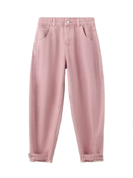 MANGO KIDS Džíny EMMA starorůžová