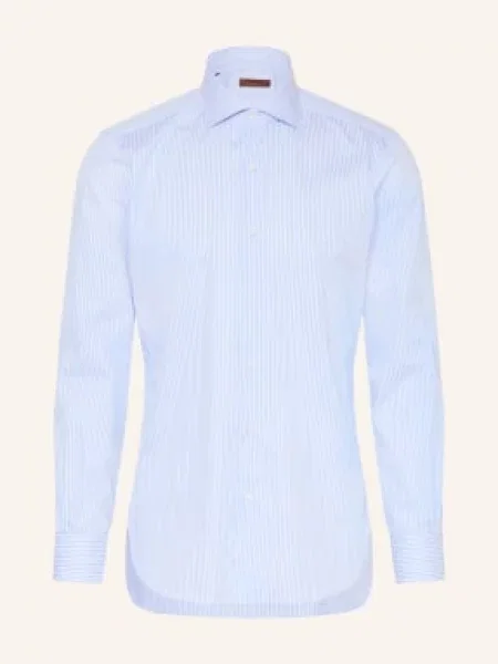 Barba Napoli Koszula Slim Fit blau biała