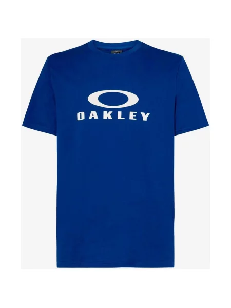 Koszulka Oakley O-Bark krótki rękaw ultramaryna niebieska logo S białe