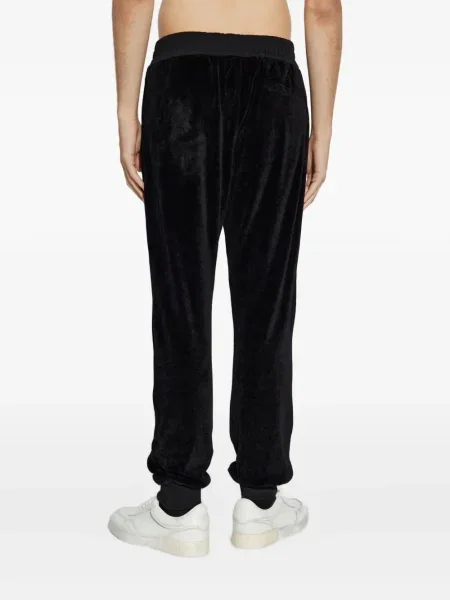 Pantaloni Versace cu broderie negru