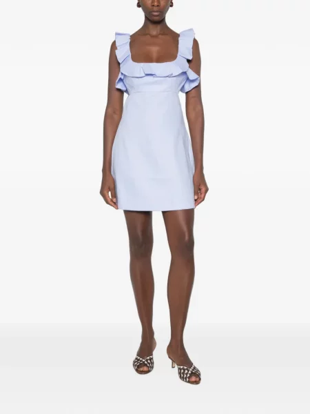 Rochie mini Zimmermann cu volane albastru